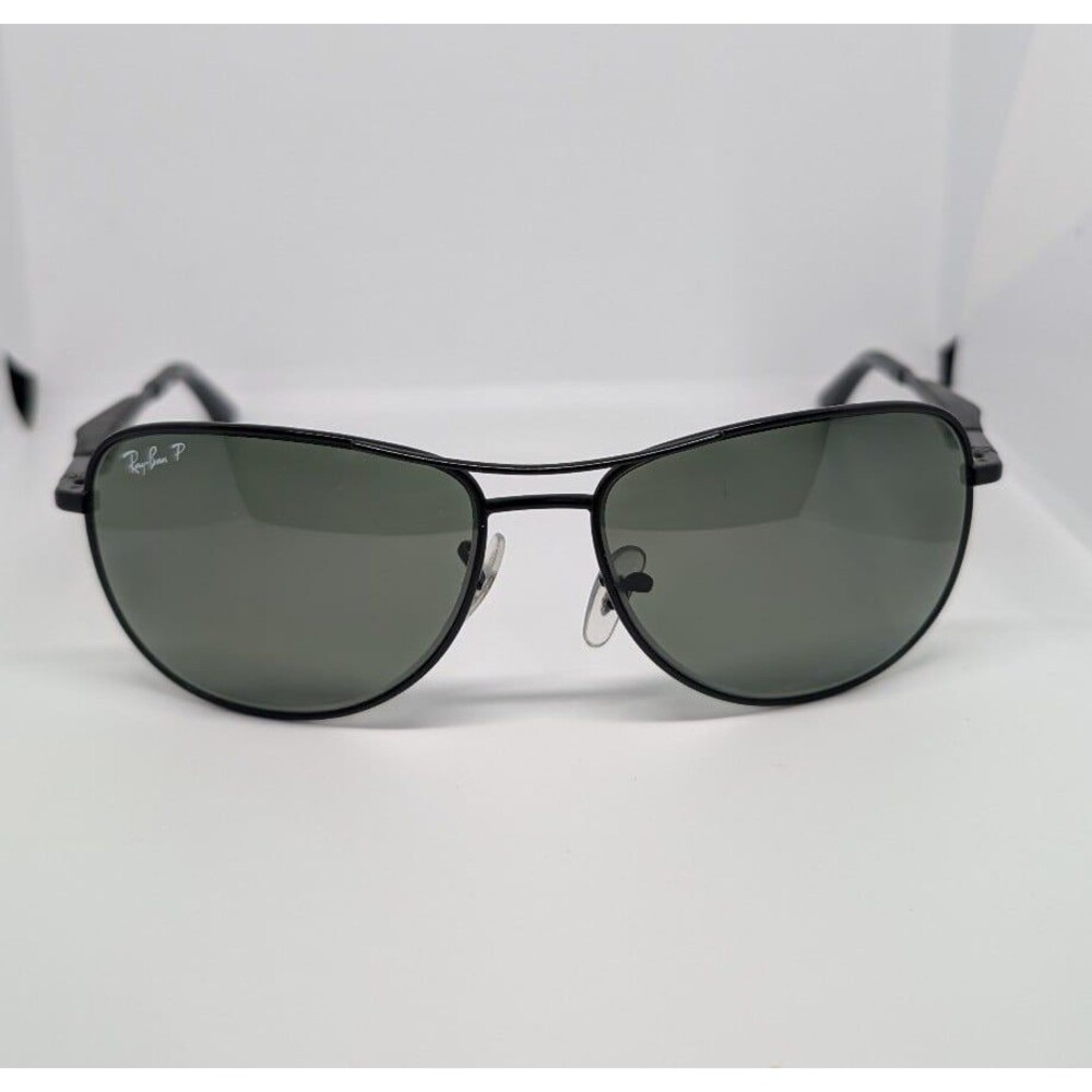 Ray-Ban RB3519 006/9A Mens Aviator Sunglasses 59mm Polarized Matte Black